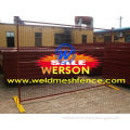 Werson portable Fencing with square pipe frame for Canada and Australia